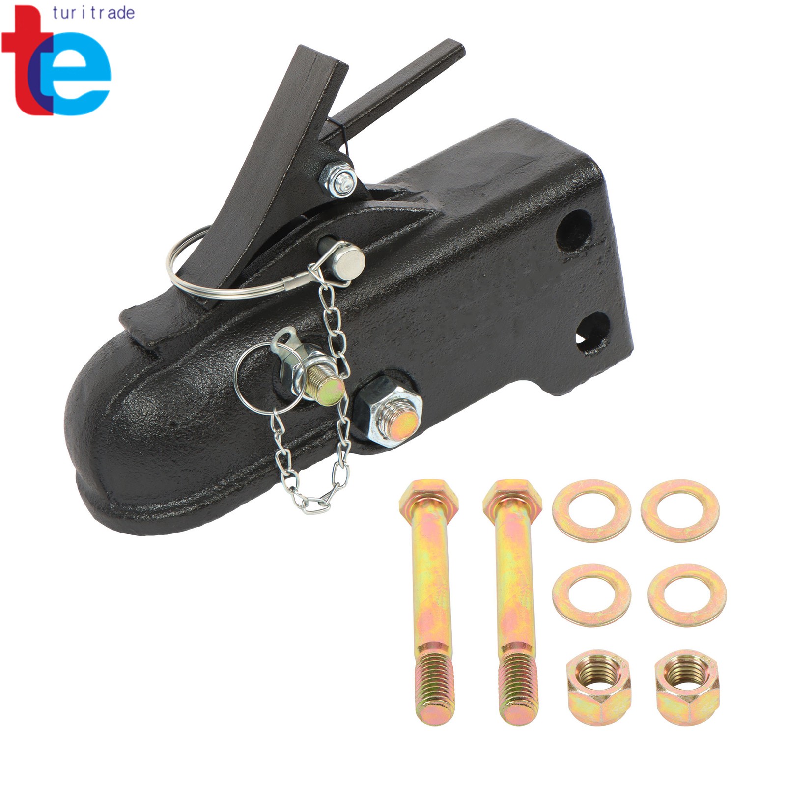 Adjustable Trailer Coupler Channel-Mount Coupler 2-5/16" 15000LBS Capacity