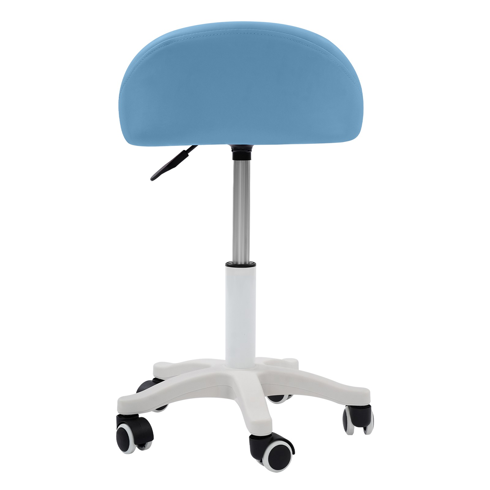 Adjustable Beauty Salon Chair, Rolling Stool, Rolling Stool with Low Backrest