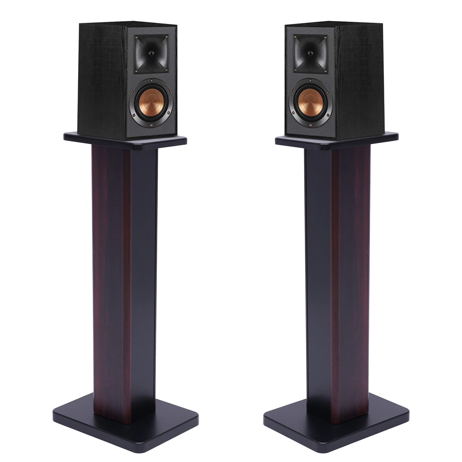 1 Pair 28" Column Bookshelf Floor Speaker Stands Home Theater Speaker Bookshelf