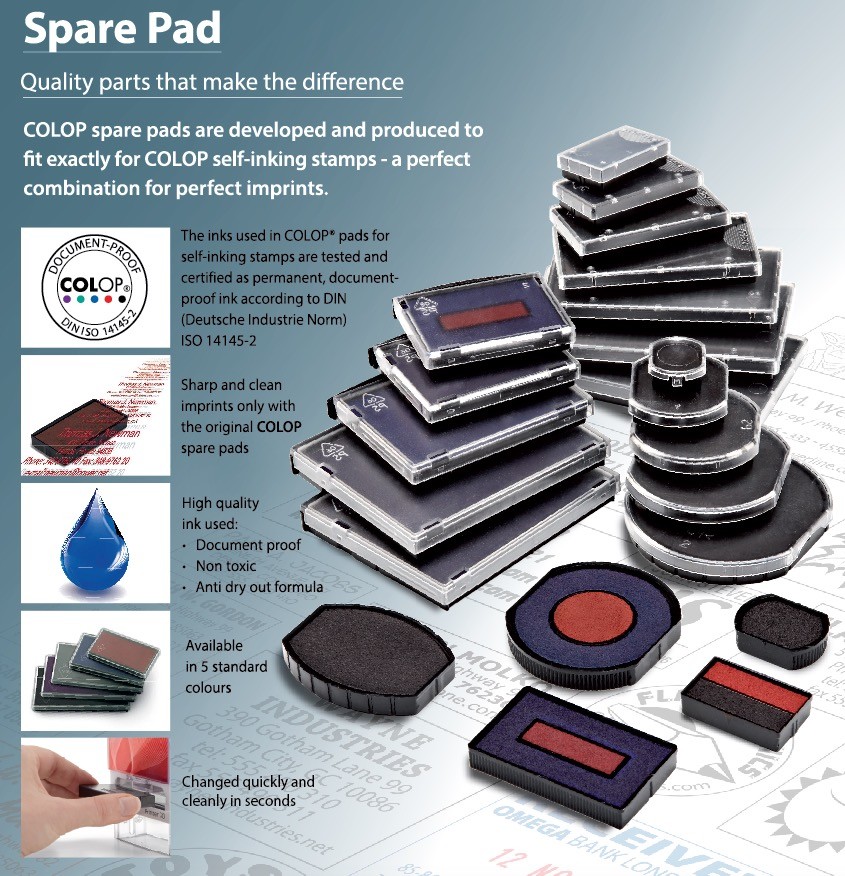 Colop Stamp Pads - Various Sizes and Colors