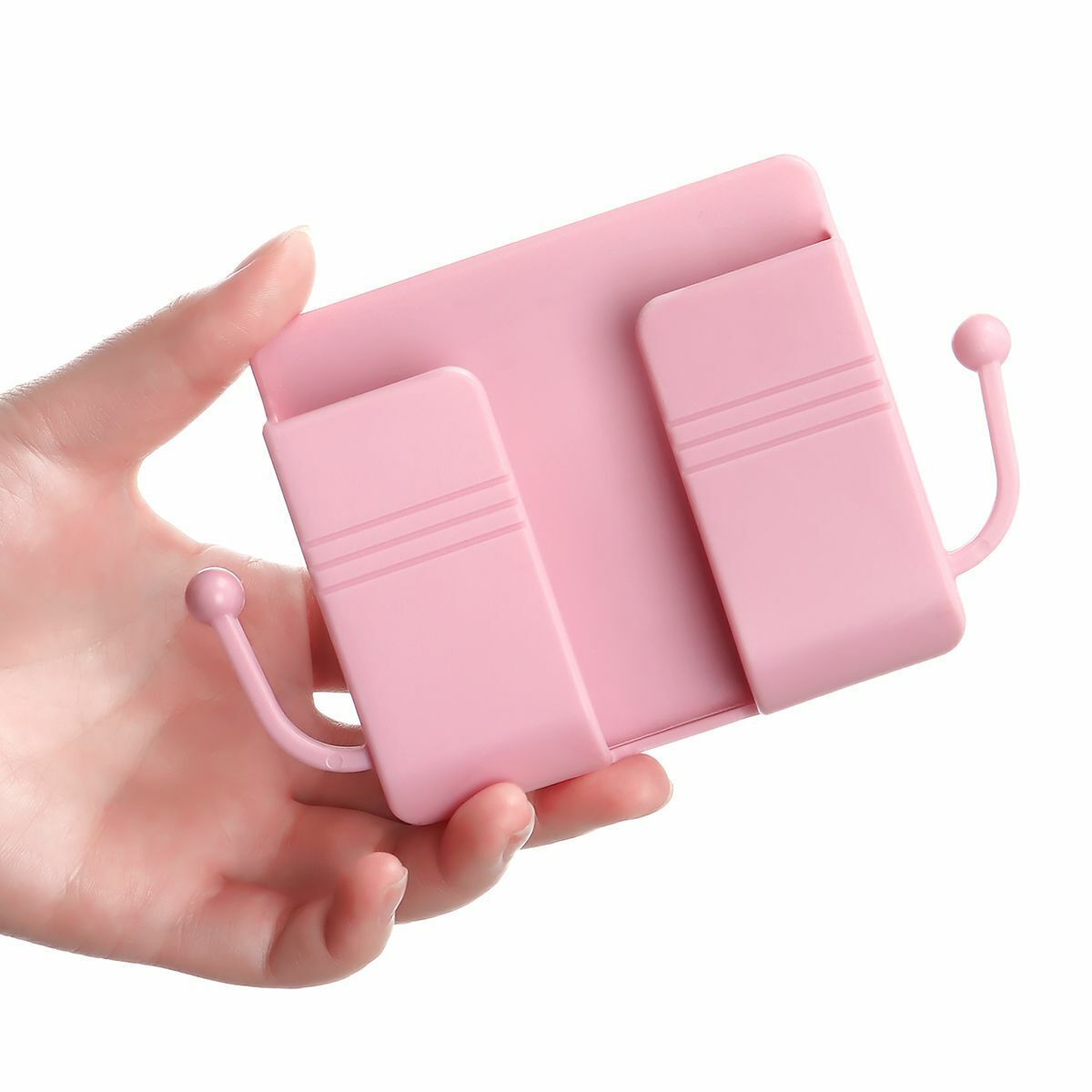 Wall Mounted Mobile Phone Holder Charging Stand Rack Shelf Self Adhesive Bracket