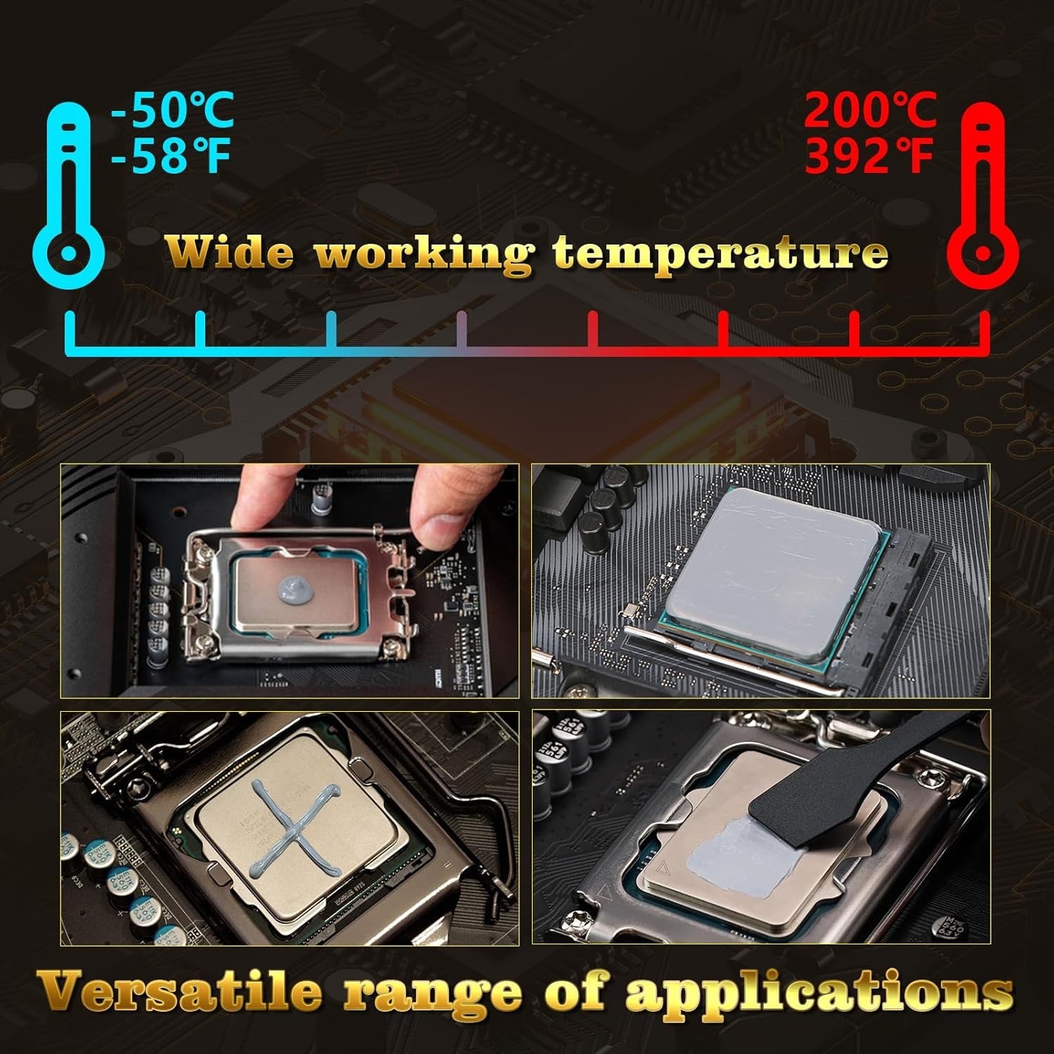 Thermal Paste CPU Compound Paste 4g Heatsink for IC/Processor/CPU/All Coolers...