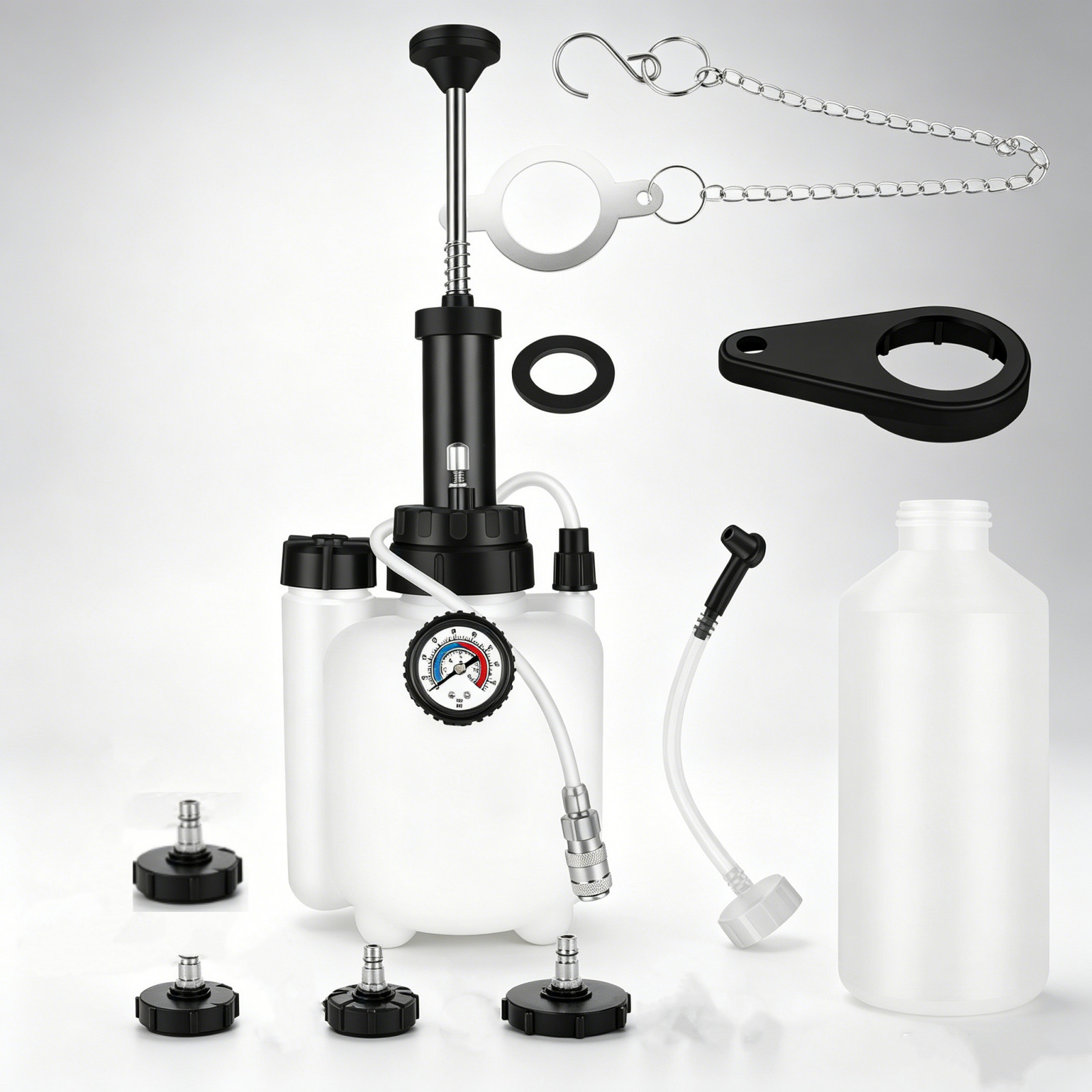 3L+1L Manual Car Oil Change Pump Fluid Extractor Transfer Pump Engine Oil Diesel