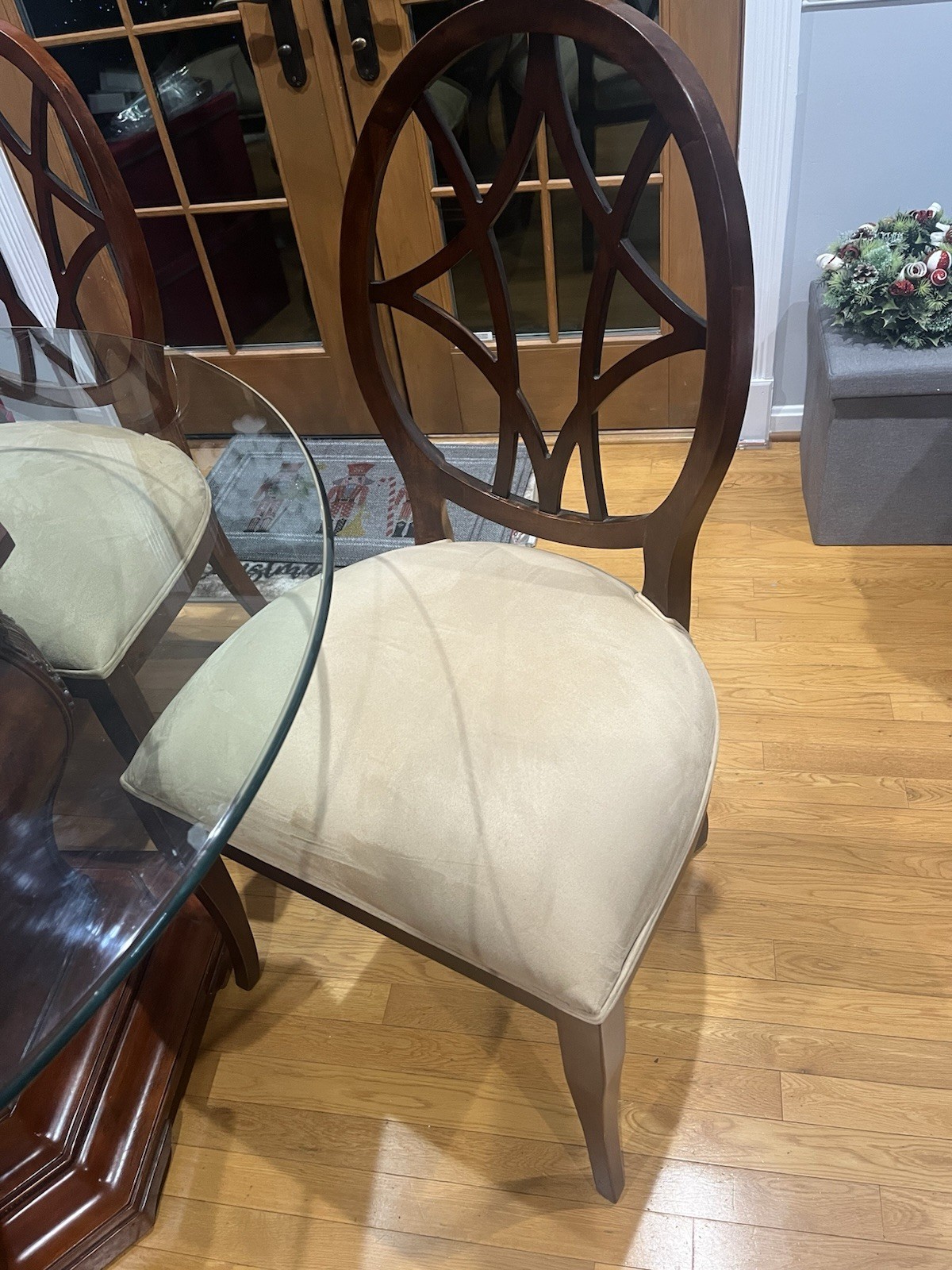 Five Piece Wood Base Dining Set