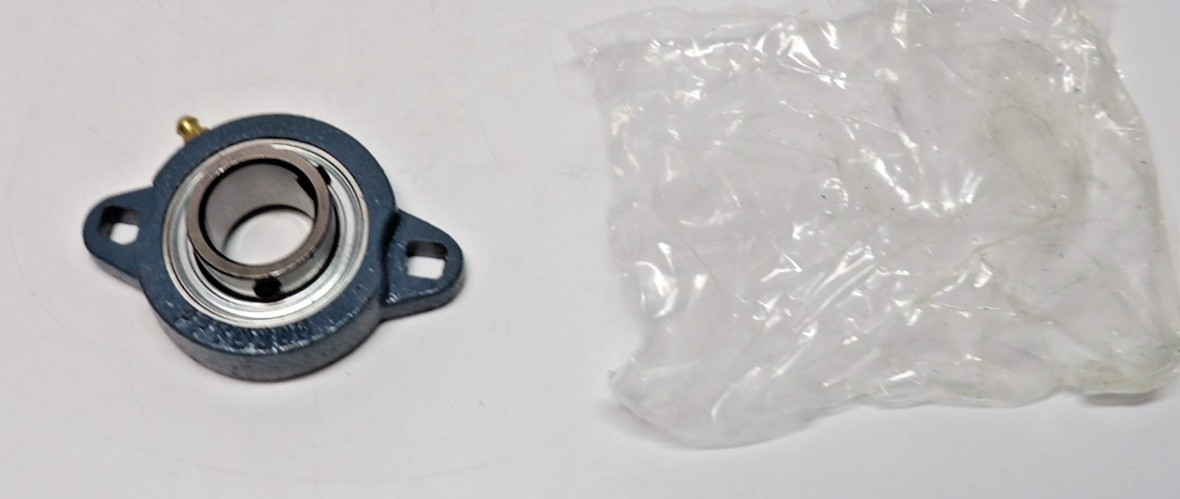PFTD 205 SB205-16G Zerk Set Screws 1" Shaft Bearing With 2 Bolt Ductile Flange