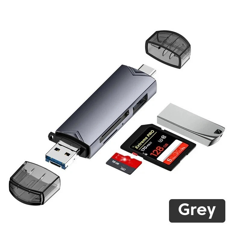 Card Reader USB 3.0 Type C Micro SD TF OTG Smart Memory Adapter Laptop Computer