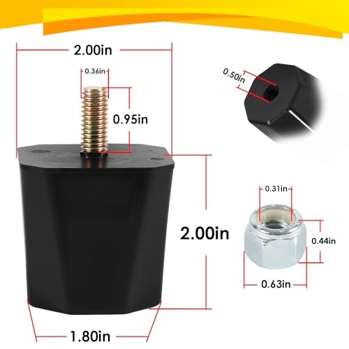 Upgrade Version 9.9136G Universal Bump Stop Set 2” Tall Suspensions Replace