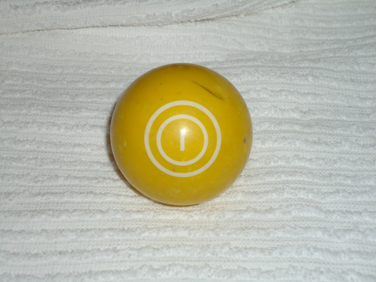 Vintage Pool Billiard Ball #1 Double Rings Circles