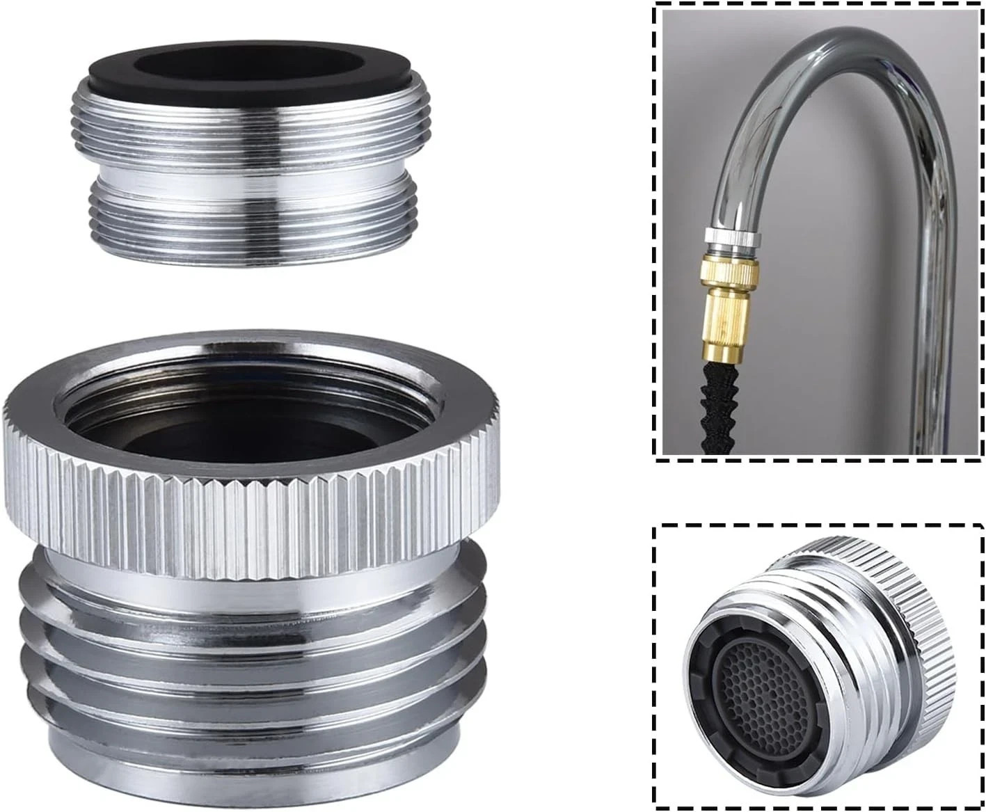 Sink Faucet to Garden Hose Adapter,Faucet Adapter to Garden Hose for Kitchen and