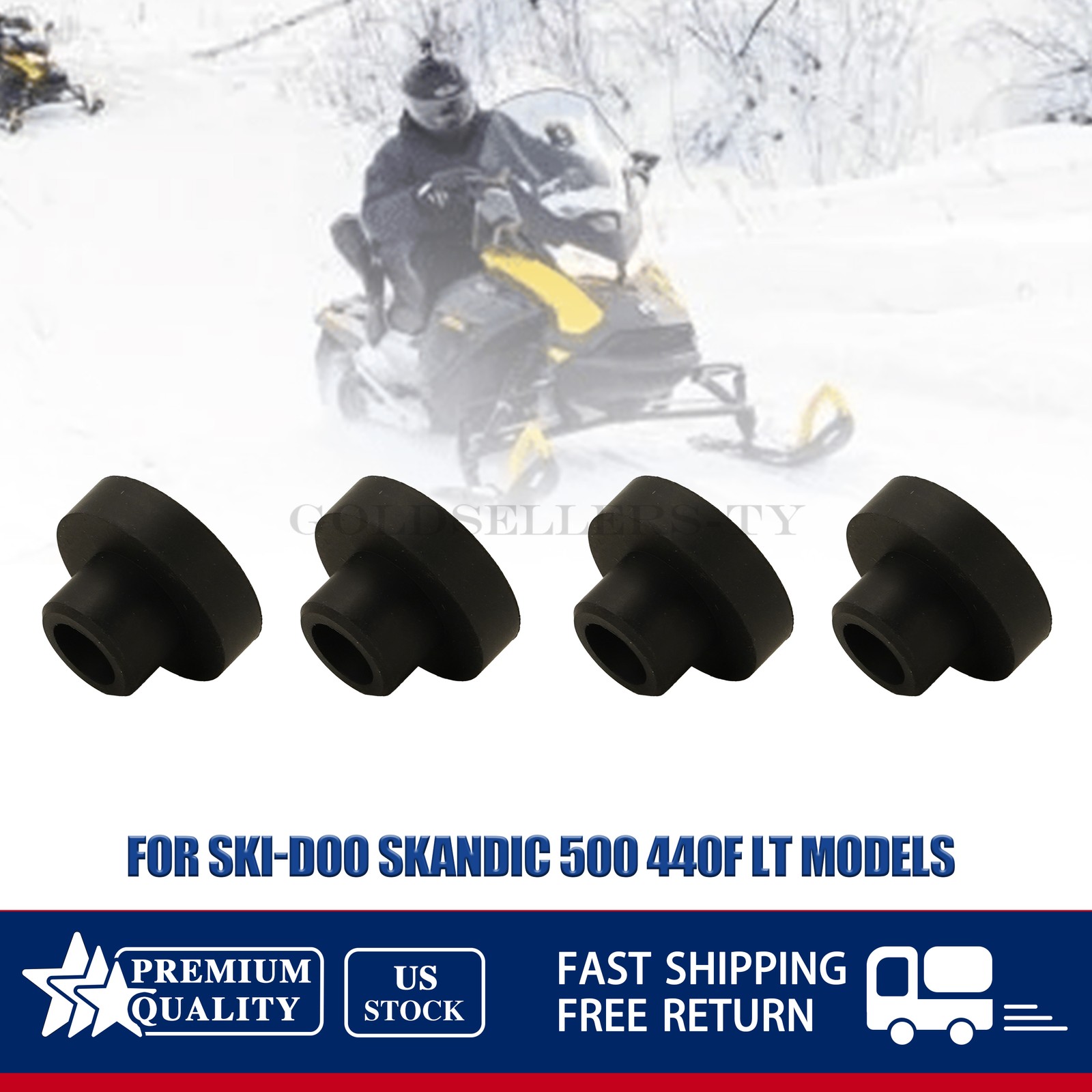 NEW Set Of 4 Rubber Grommets 570045500 For Ski-Doo Skandic 500 440F LT Models US