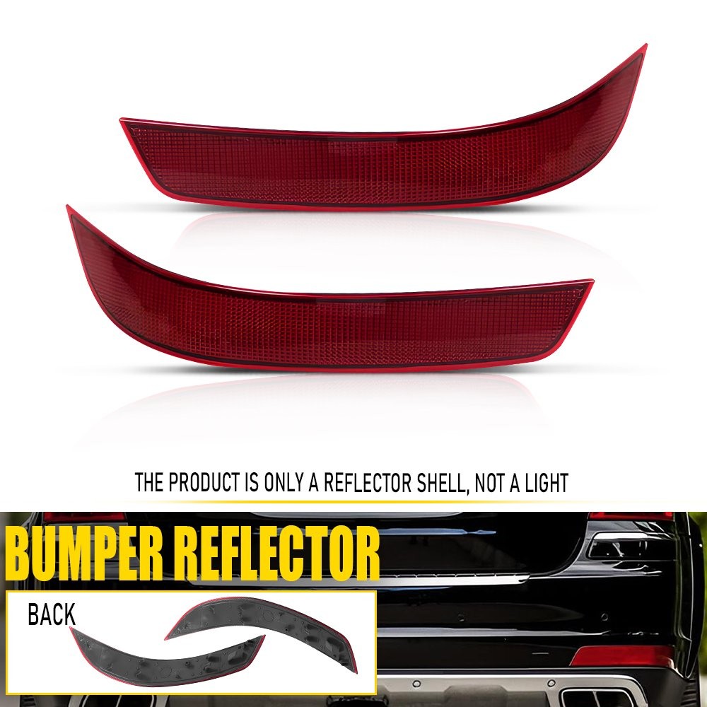Pair Rear Bumper Reflector For Mercedes-Benz GL X164 GL350 GL450 GL550 10-12 EPG