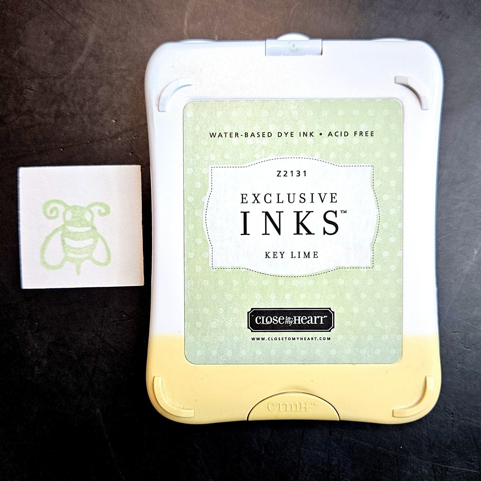 KEY LIME GREEN Dye Ink Pad Close To My Heart Exclusive Ink CTMH Stamping gt4