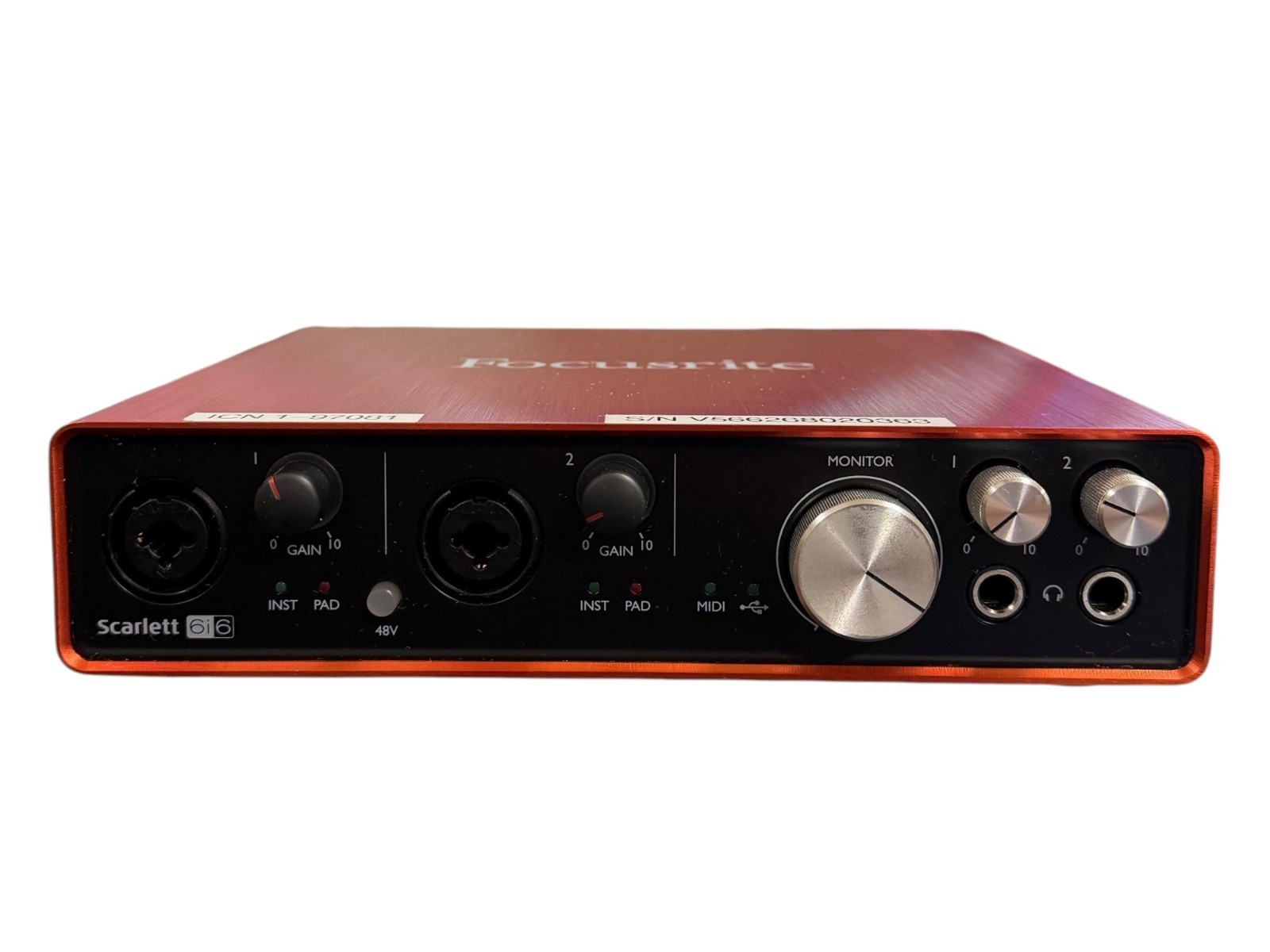 Focusrite Scarlett 6i6 2nd Gen Audio Interface Studio Recording UNTESTED