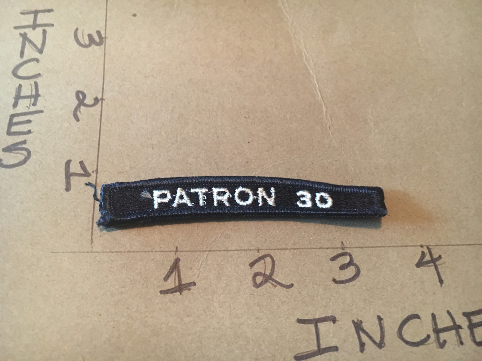 US NAVY SHOULDER STRIP TAB *** rocker *** Patch Patron 30