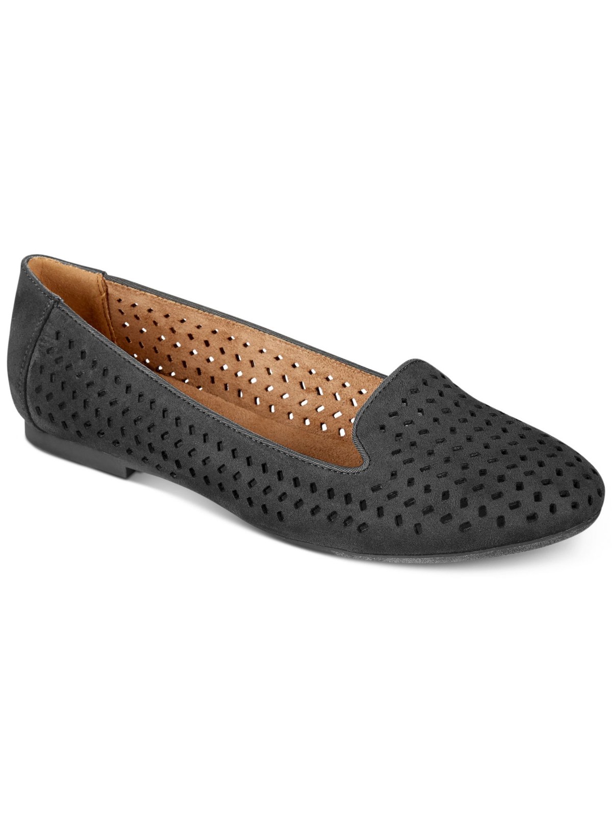 STYLE & COMPANY Womens Black Alyson Round Toe Slip On Loafers Shoes 6.5 M