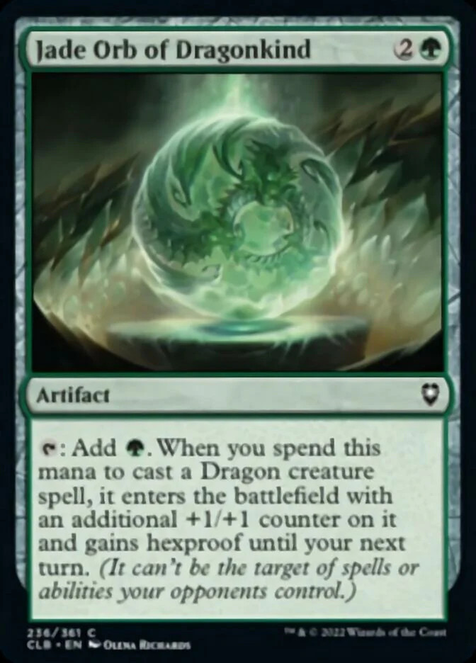 Jade Orb of Dragonkind [Commander Legends: Battle for Baldur's Gate] Near Mint