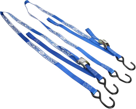 Moose Racing Blue Heavy Duty Soft Tie Down Straps UTV / SXS