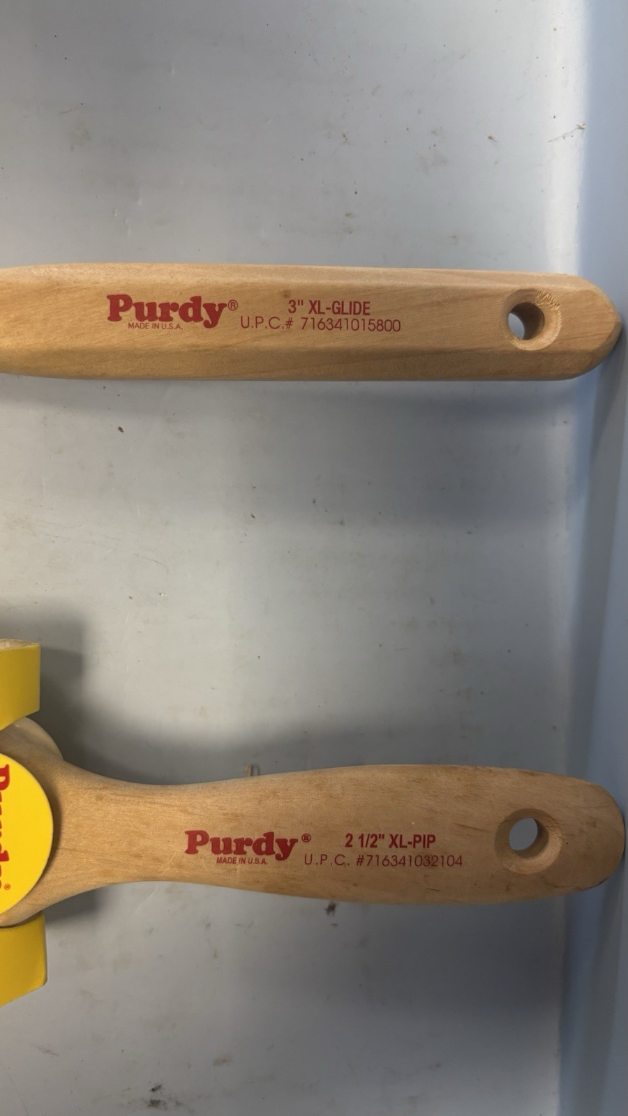 Purdy Nylon Polyester Paint Brushes 2.5" & 3" Inch lot of 2