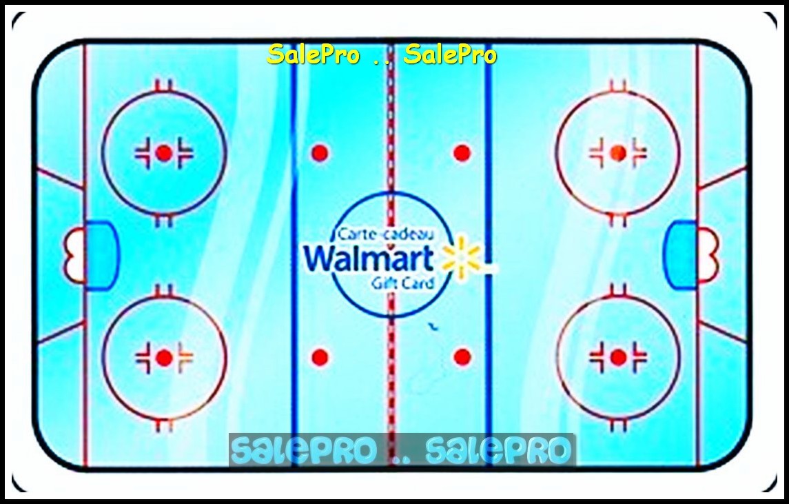 WALMART CANADA NHL HOCKEY RINK BILINGUAL FR/ENG #VL11535 COLLECTIBLE GIFT CARD