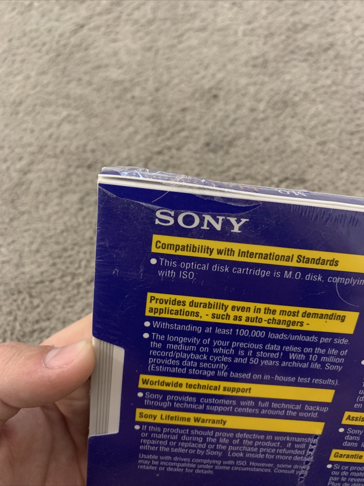 NEW Sony EDM-2600B 2.6GB 5.25 MO OPTICAL DISK
