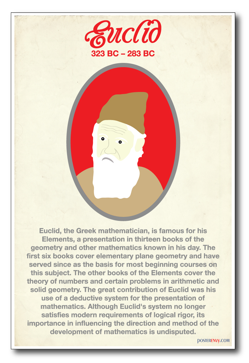 Euclid - Ancient Greek Mathematician - Classroom Social Studies NEW POSTER