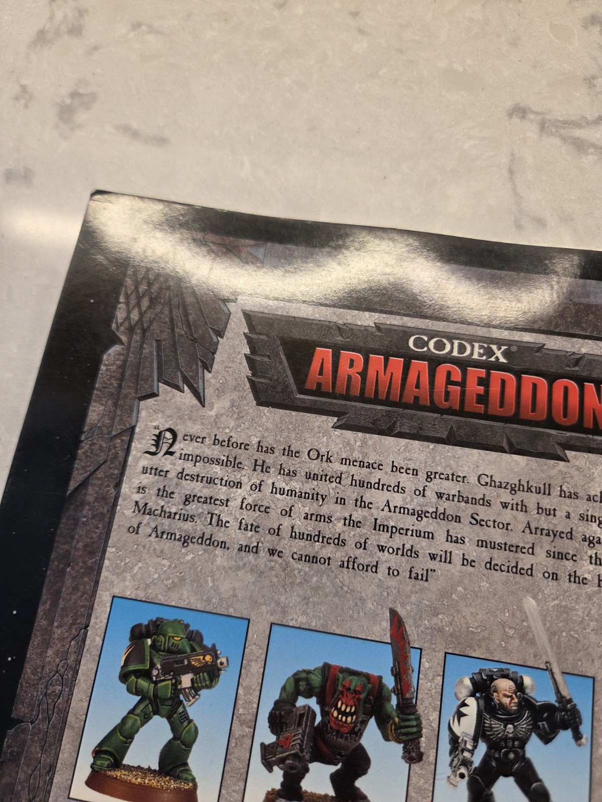 Warhammer 40K Codex Armageddon Paperback 2001 Used Games Workshop