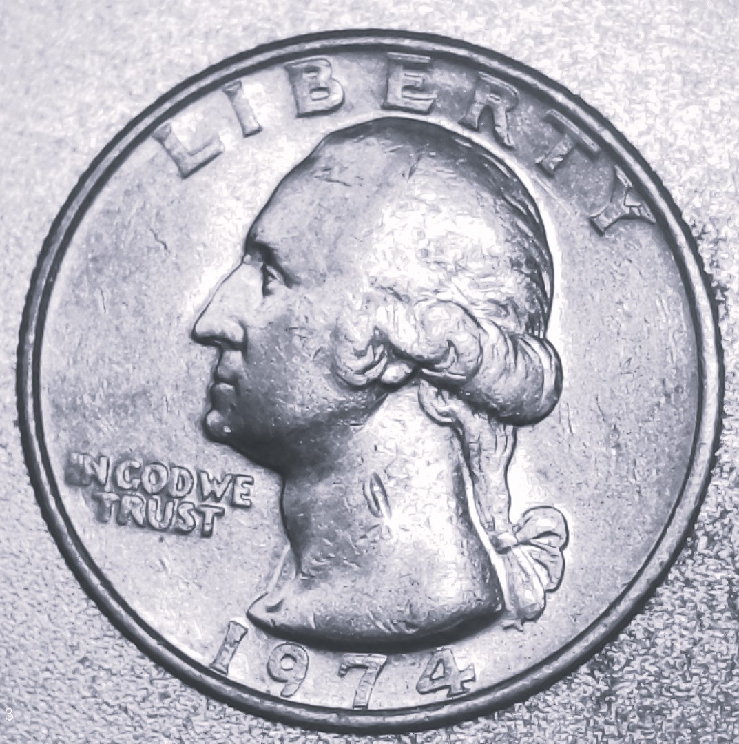 US 1974 P Washington Quarter 25c Piece Coin Circulated Ungraded Philadelphia