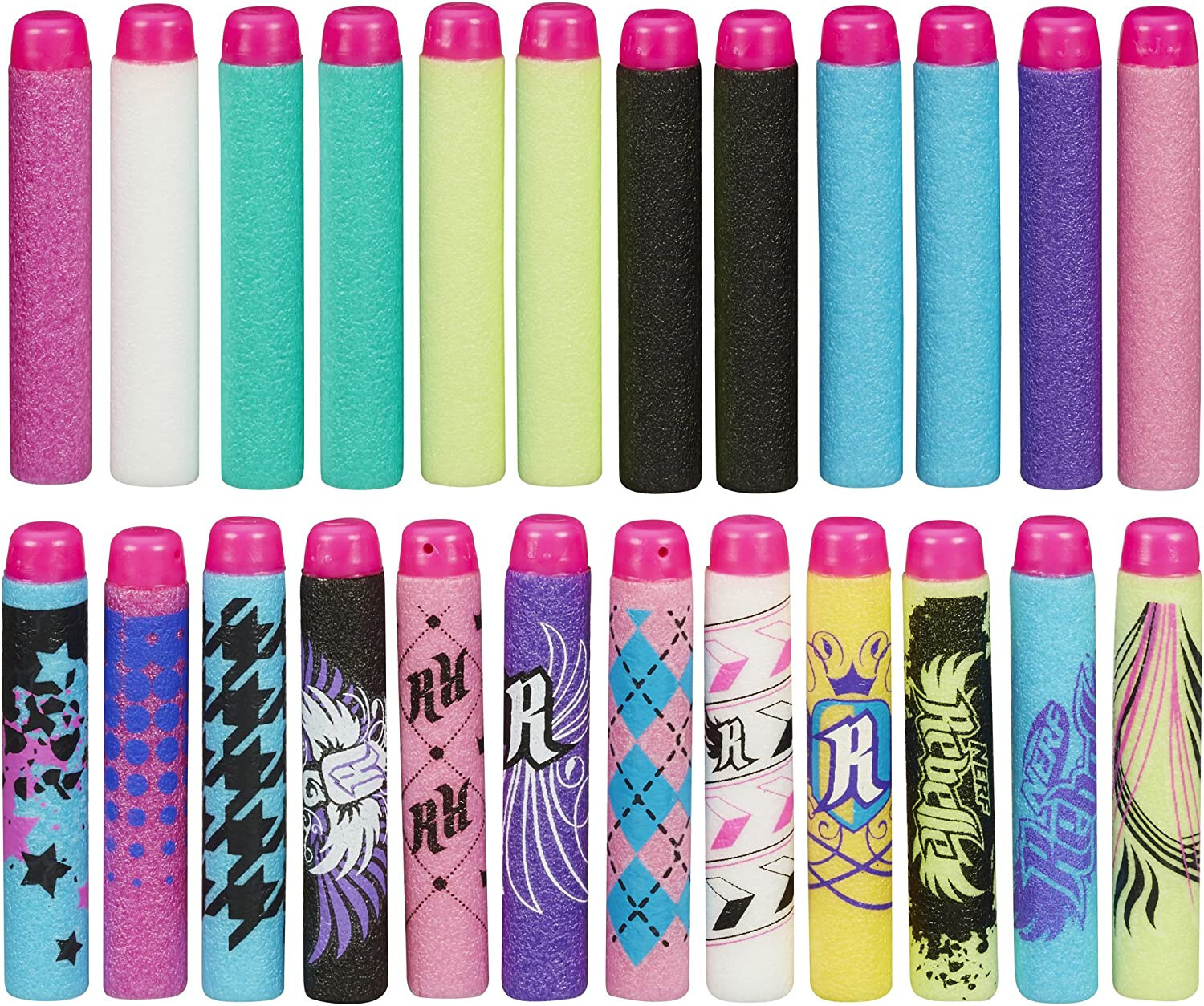 Nerf Rebelle Dart Refill Pack of 24 Darts Secret and Spies - Works with BOW