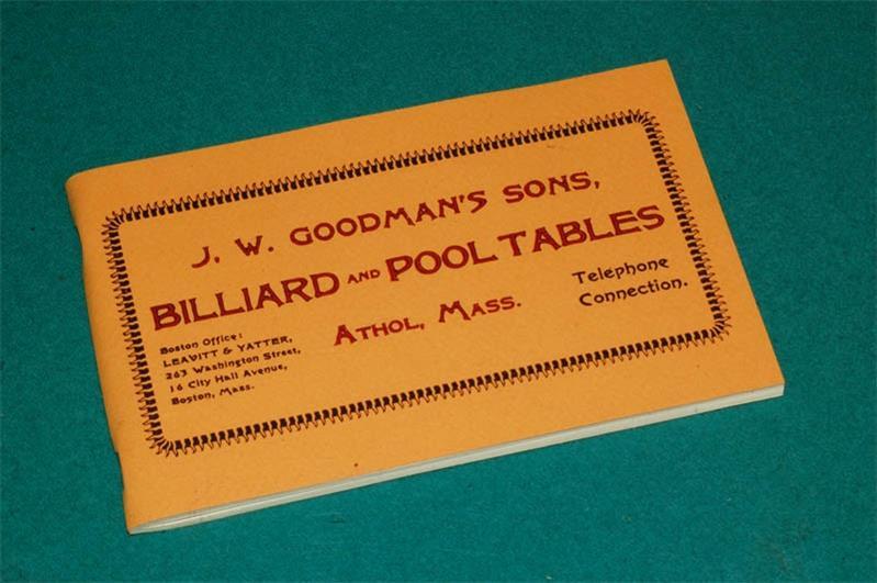 Reproduction of 1899 Goodman's Maker/Dealer Catalog/Price List