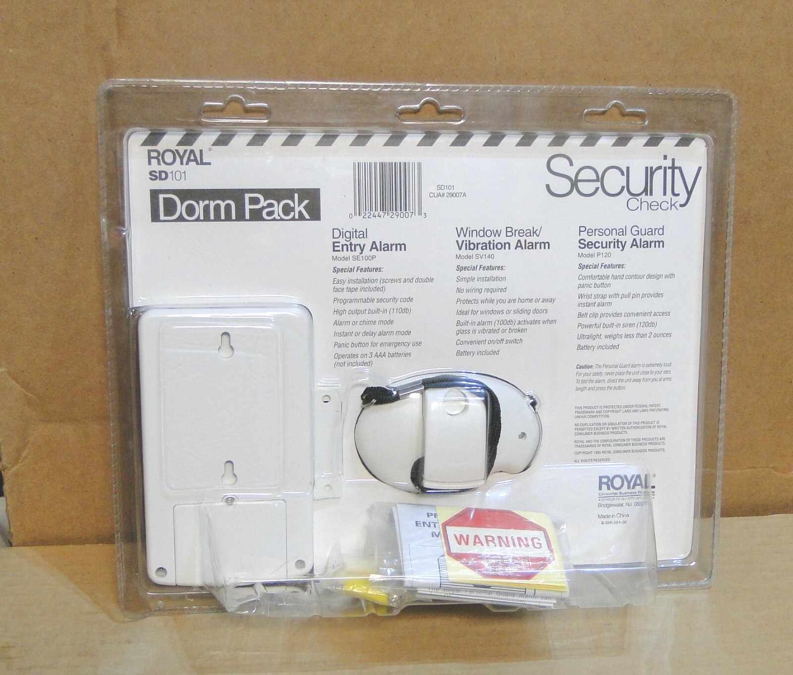 Royal SD101 Security Check Dorm Pack Alarm System, Digital Entry, Personal, +