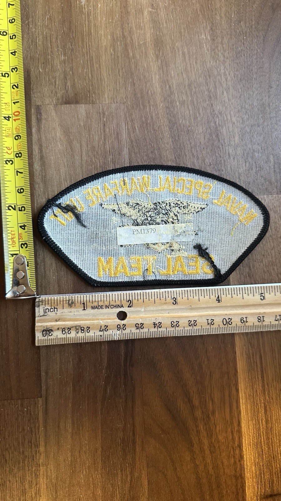 NAVY NAVAL SPECIAL WARFARE UNIT SEAL TEAM 5" EMBROIDERED TRIDENT PATCH