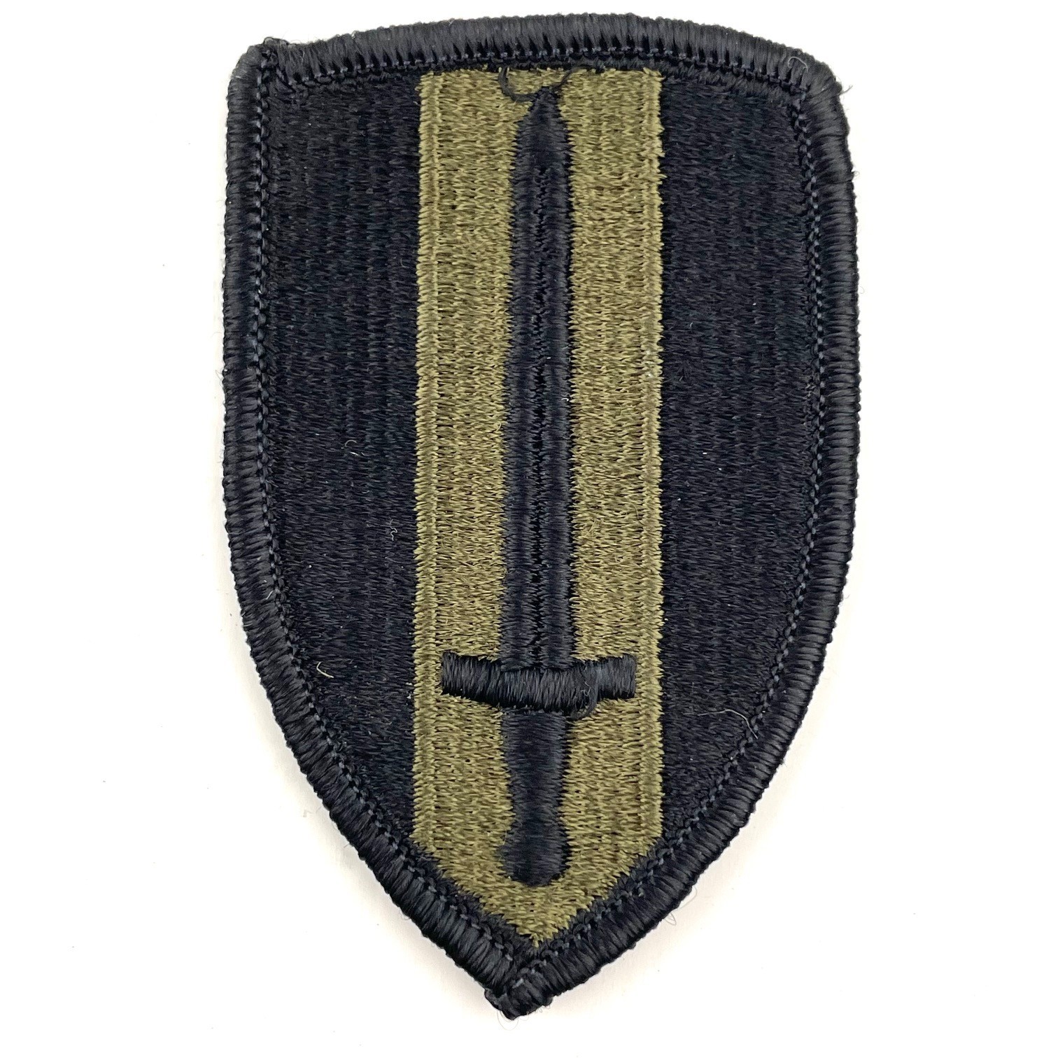 U.S. Army Republic Of Vietnam USARV OD Green Subdued Shoulder Sleeve Patch
