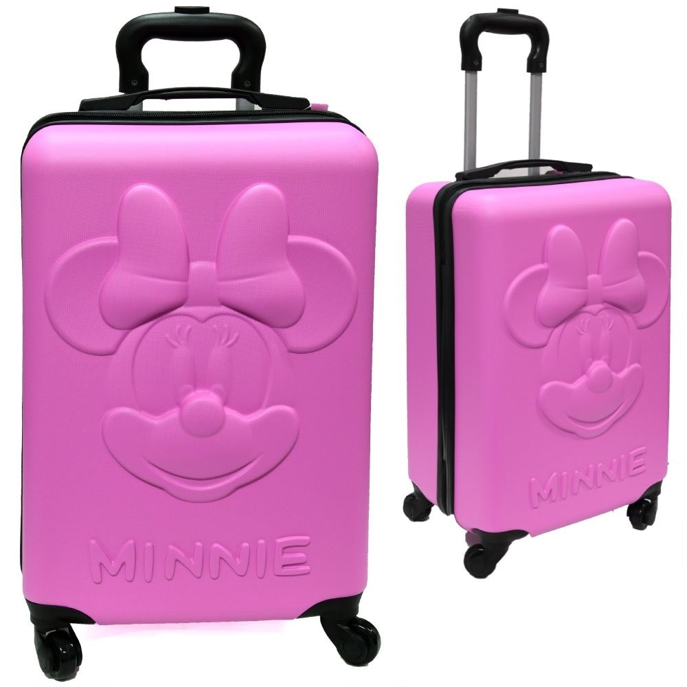 Disney Minnie Mouse 18 in Kids Hardside Spinner Suitcase Carry On Luggage ABS