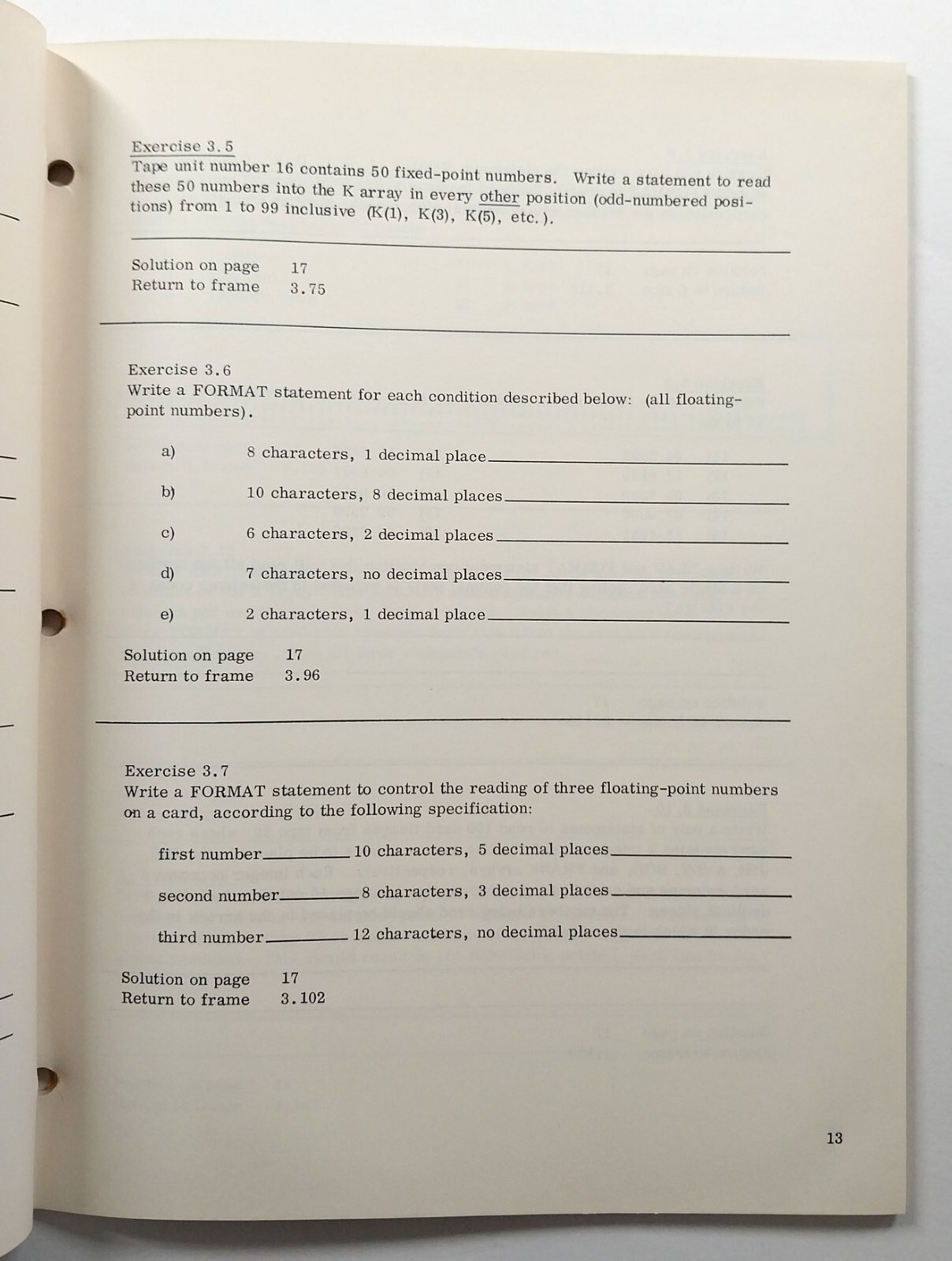 Lot 6 IBM Fortran Programmed Instruction Course Manuals 1963 Vintage Computing