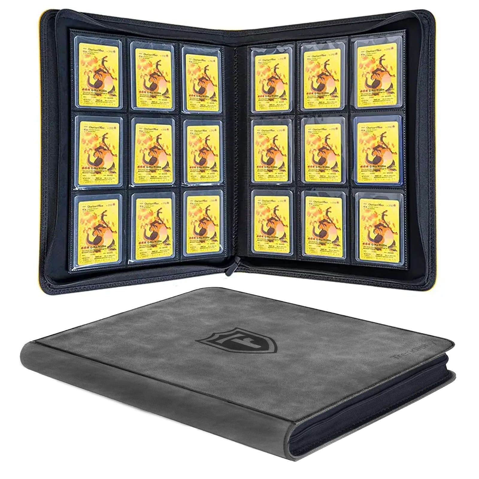 Top Loader Binder - 9 Pocket (3" x 4"), Holds 288 Toploaders With S... Fast Ship