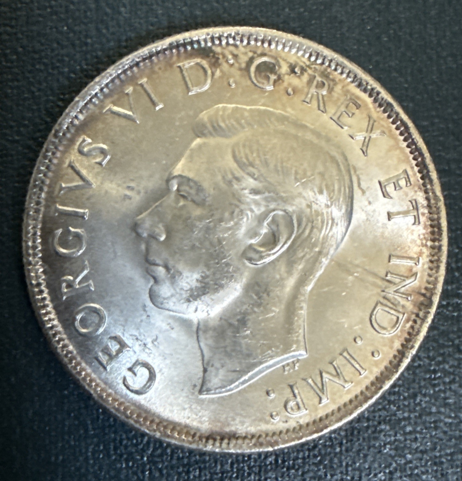 1937 Canada One Dollar S$1 Silver Coin