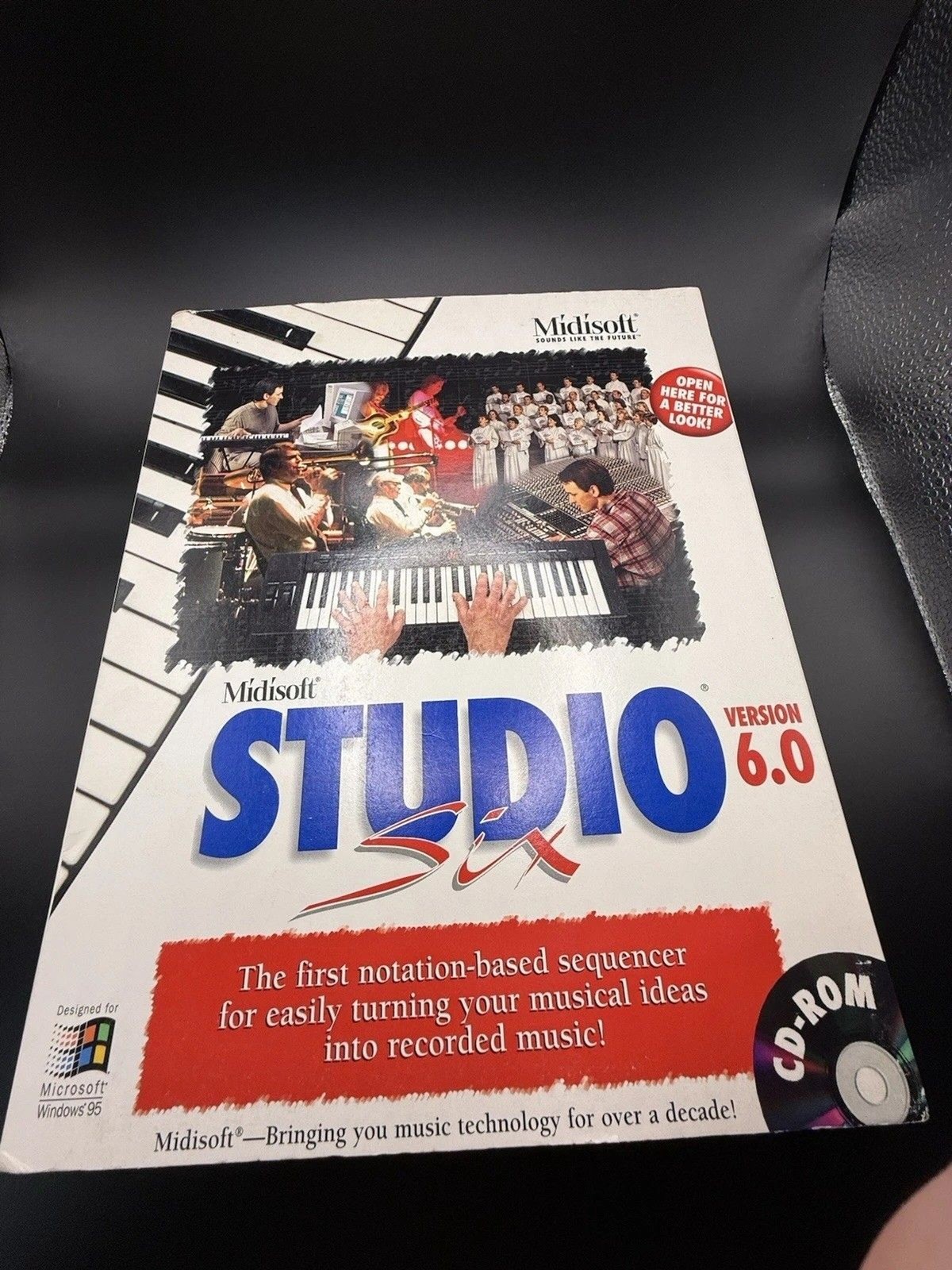 Midisoft Studio 6.0 For Windows 95 MIDI Desktop Sheet Music 2.0 CD-ROM Sequencer