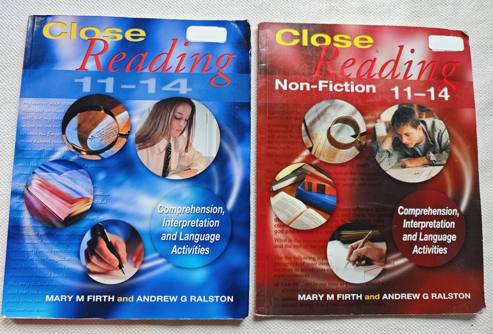 Close Reading Non-Fiction 11-14 *2 BOOKS* by Mary M. Firth, Andrew G. Ralston