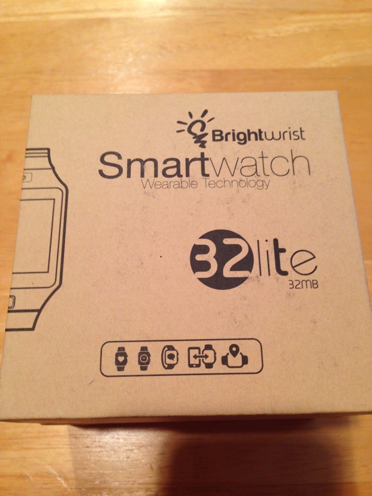 BrightWrist Smartwatch Wearable Technology, Mocha-Gold