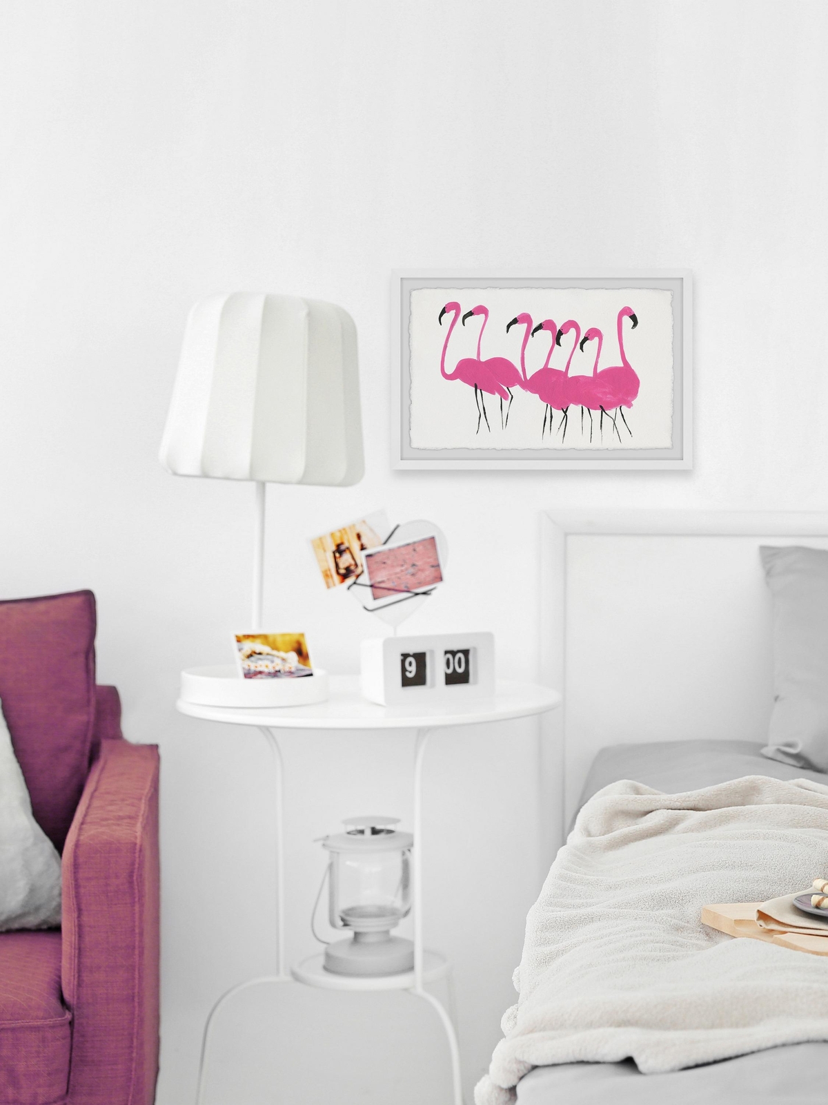 Marmont Hill Pink Flamingo Lead Framed Painting Print 45" x 30"