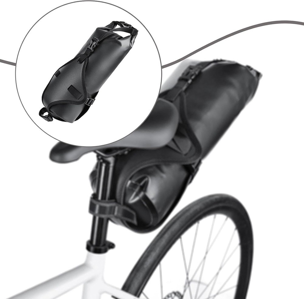 Bicycle Saddlebag Mount Rack Quick Release with 7L Bag Under Seat Bag Bracket US