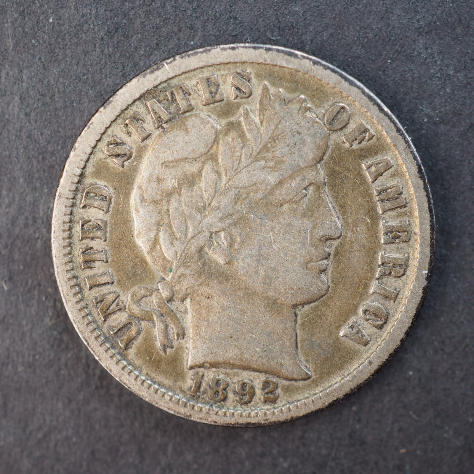1892 *O* BARBER SILVER DIME ***NICE COIN!*** - FREE SHIPPING! C4374
