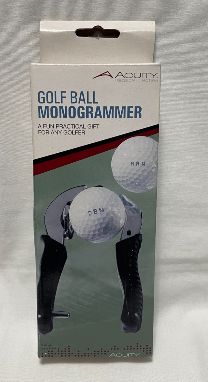 Acuity Golf Ball Monogrammer Brand New in Box