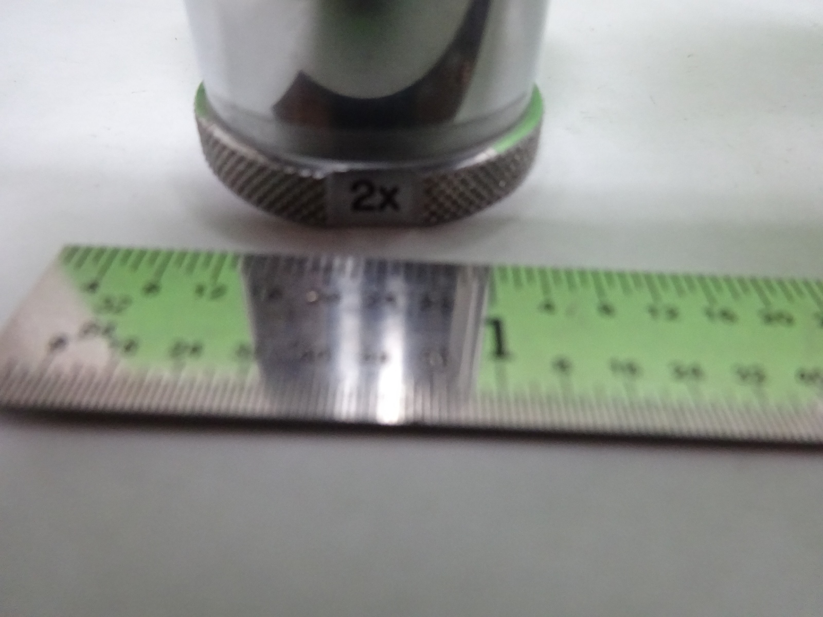 MICROSCOPE PART GAERTNER OBJECTIVE 2X OPTICS AS IS BIN#W9-E-03