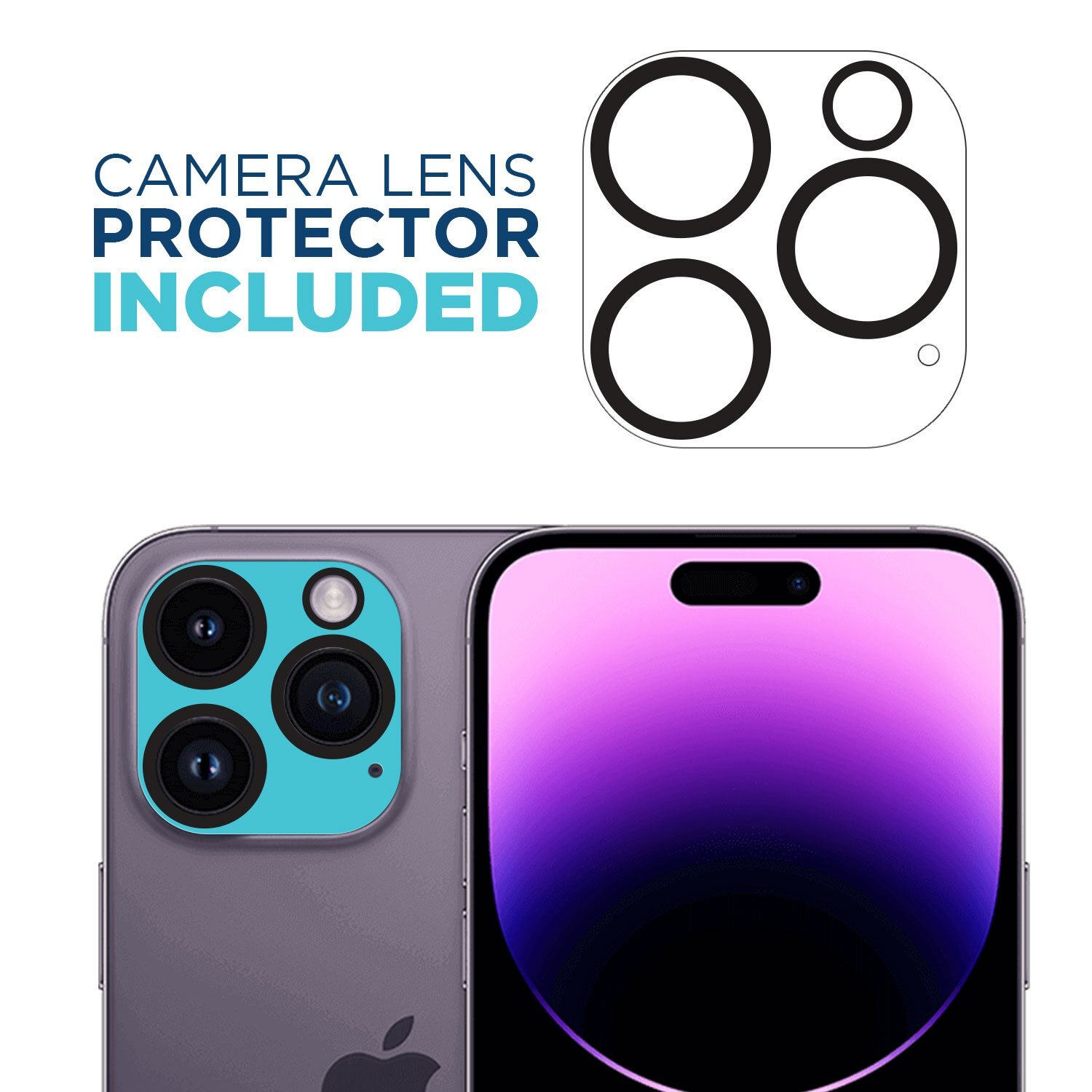 Tech Armor iPhone 14 Pro Max Lens (1 Pack) and Screen Protector (3 Pack)