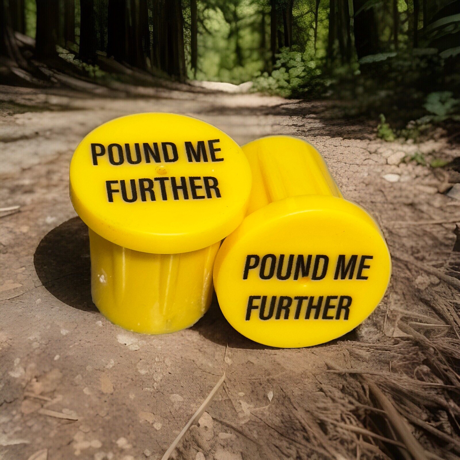 1/2" YELLOW 100 PCS, SURVEYORS CAPS, SURVEY MARKER, SURVEYING, BOUNDARY, CORNER