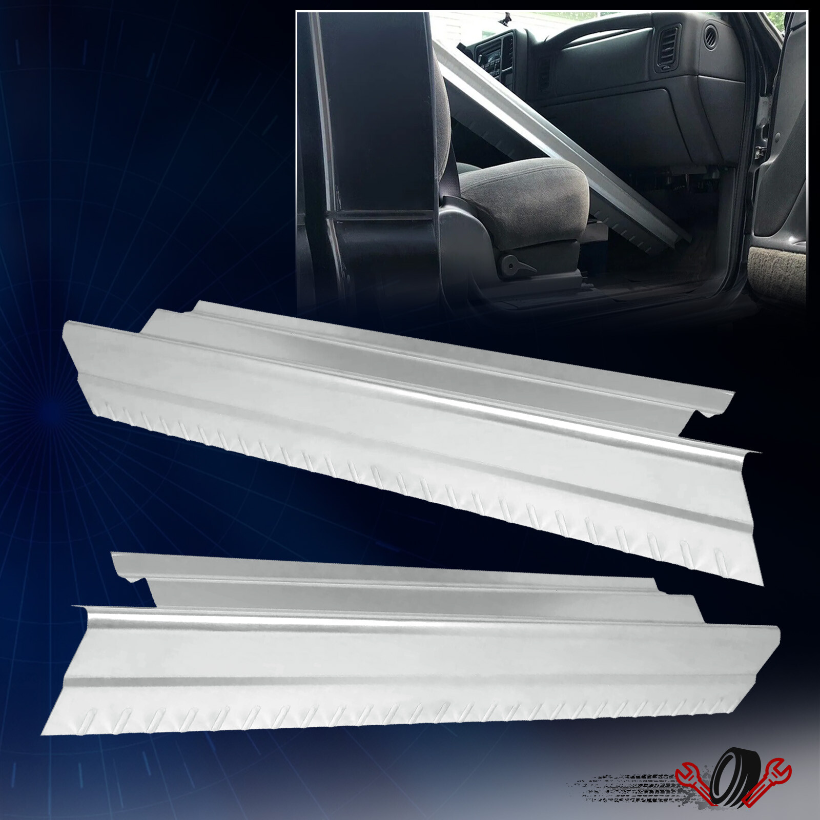 For 99-07 06 SILVERADO SIERRA STANDARD REGULAR CAB 2DR OUTER ROCKER PANEL 1 PAIR