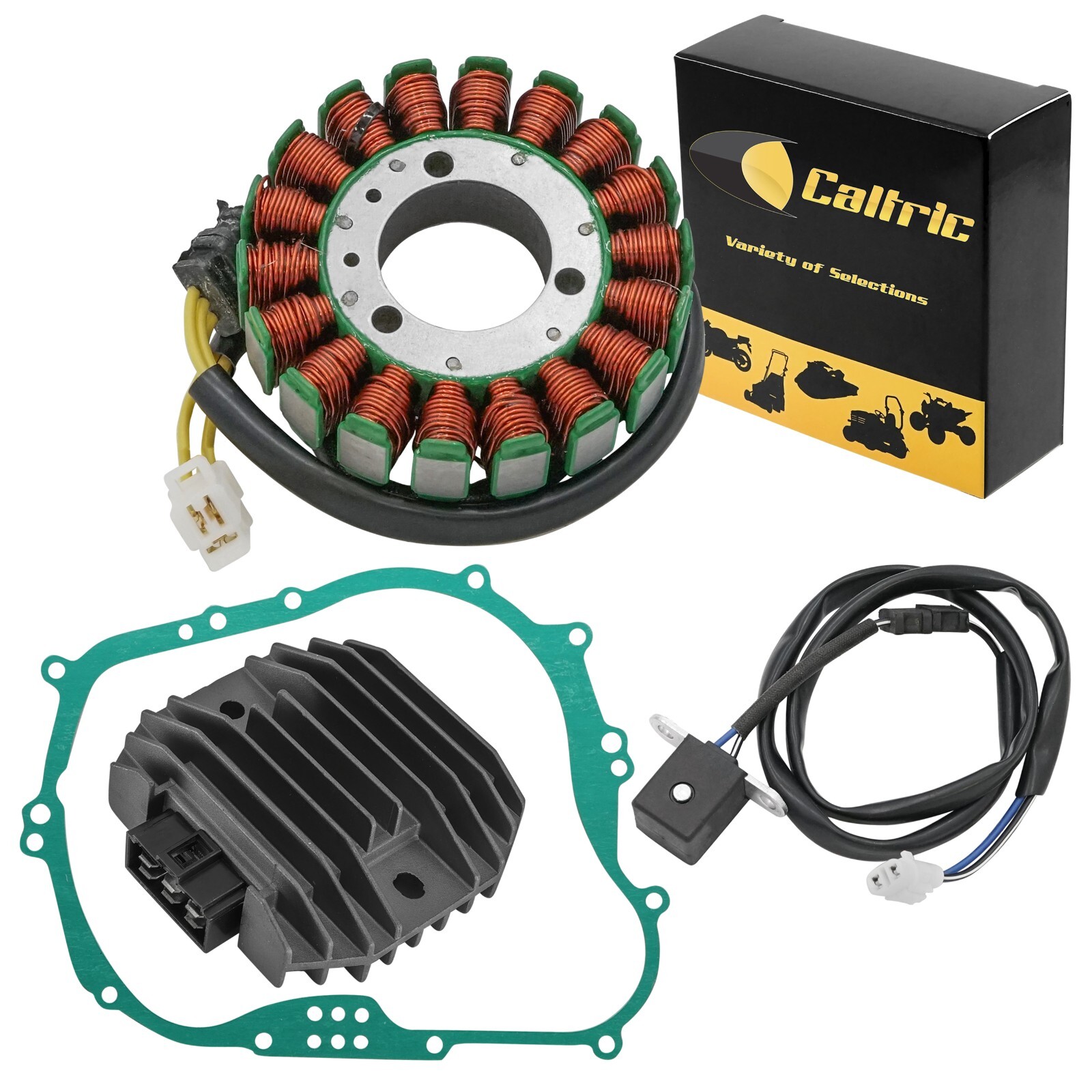 Stator & Gasket & Regulator for Kawasaki Lakota 300 KEF300 1995 1996 1997-2000