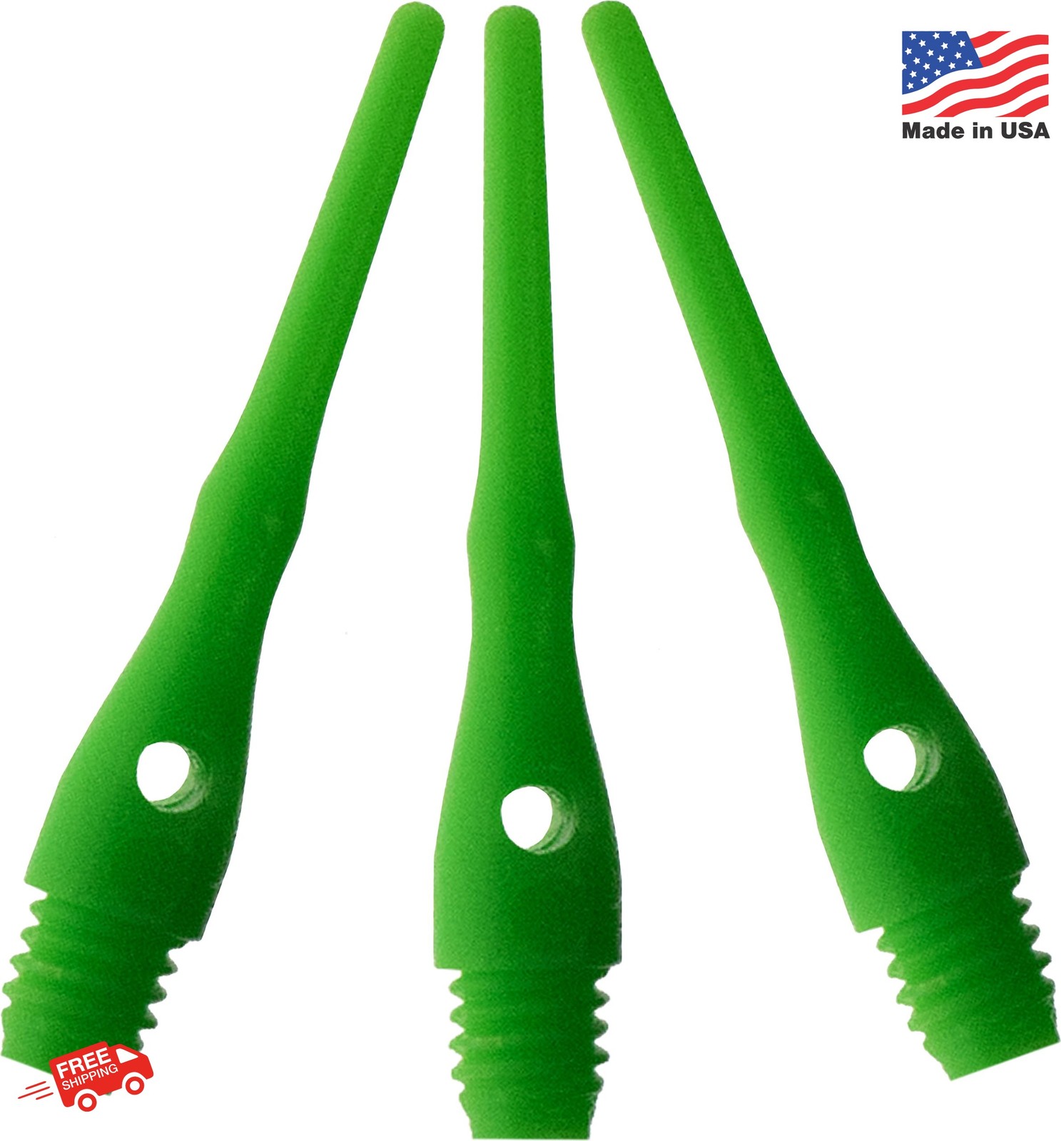Viper Dart Accessory: Tufflex III 2BA Thread Soft Tip Dart Points (100 and 1000
