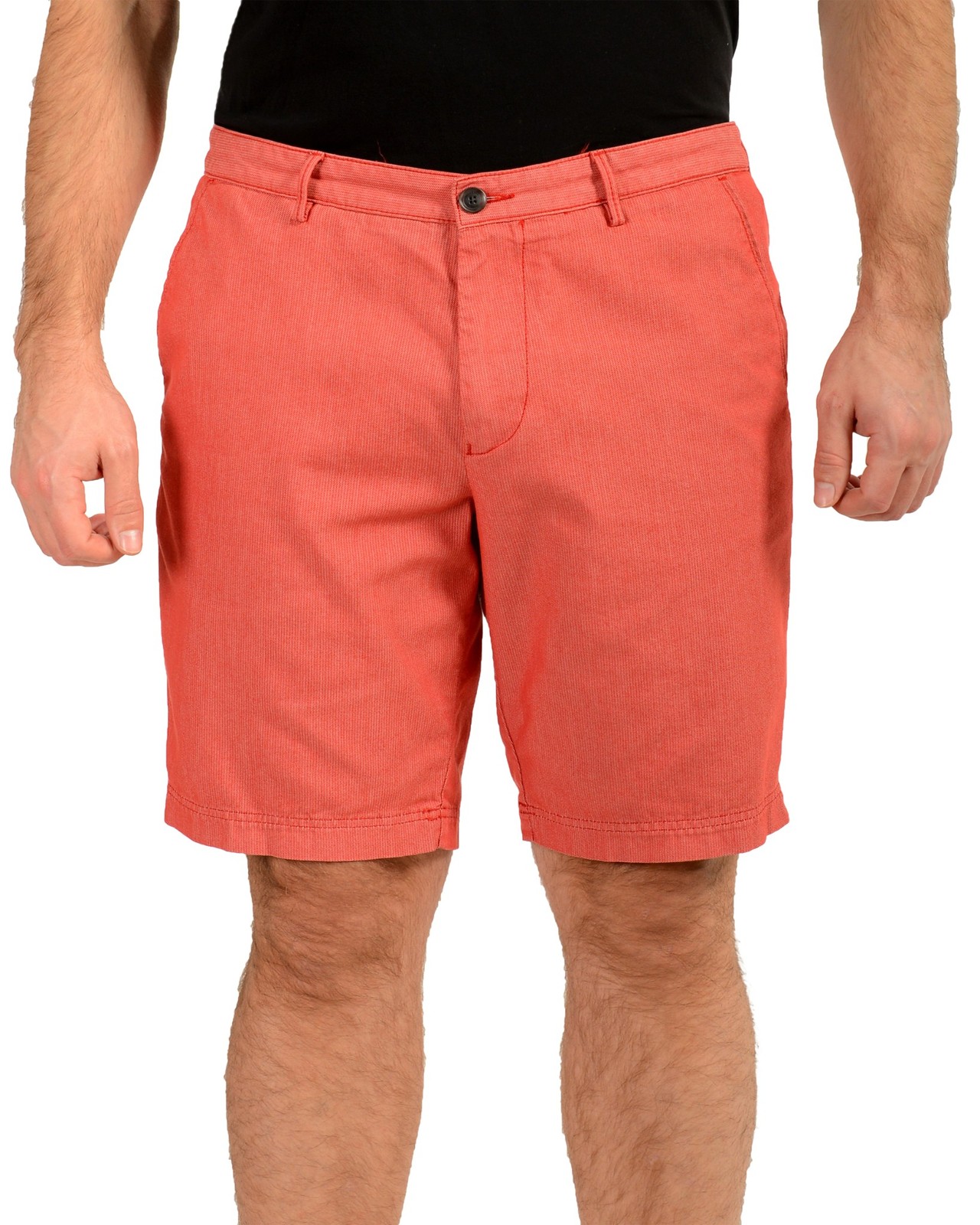 Hugo Boss Men's Slice-Short Red Geometric Print Flat Front Shorts US 36R IT 52